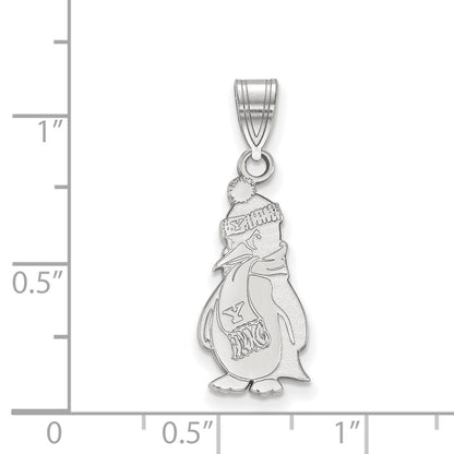14K White Gold Logoart Youngstown State University Penguin Large Pendant
