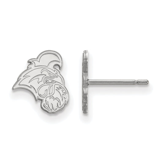 Sterling Silver Rhodium Plated Logoart Coastal Carolina University Chanticleer Extra Small Post Earrings