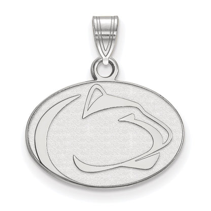 10K White Gold Logoart Penn State University Lion Small Pendant