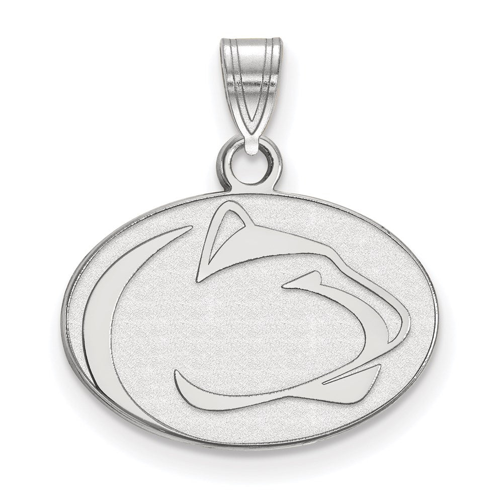 Sterling Silver Rhodium Plated Logoart Penn State University Lion Small Pendant