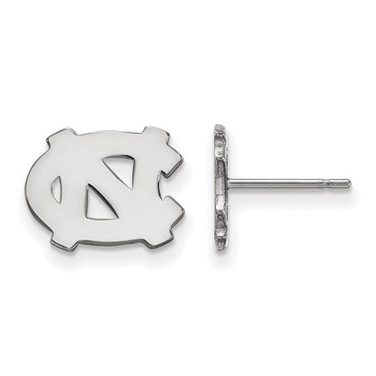 14K White Gold Logoart University Of North Carolina N C Extra Small Post Earrings