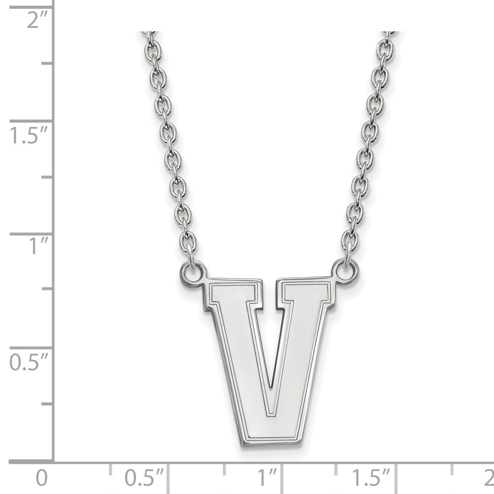 Sterling Silver S. Rh P Logoart Vanderbilt University Large Pendant Necklace
