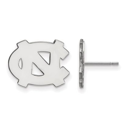 14K White Gold Logoart University Of North Carolina N C Small Post Earrings