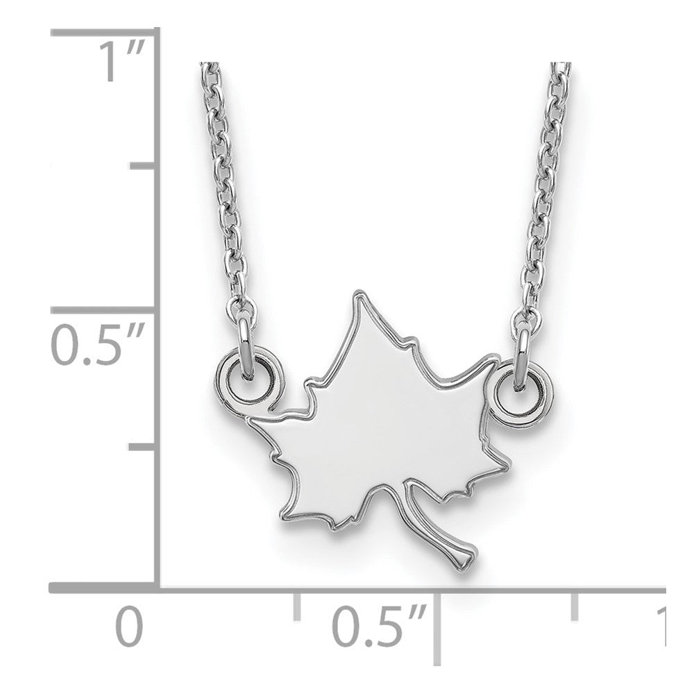 14K White Gold Logoart Indiana State University I S Small Pendant 18 Inch Necklace