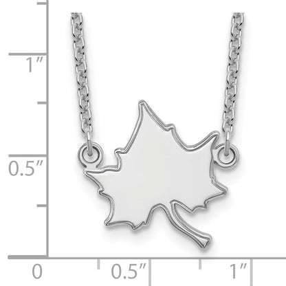 Sterling Silver Rhodium Plated Logoart Indiana State University I S Large Pendant 18 Inch Necklace