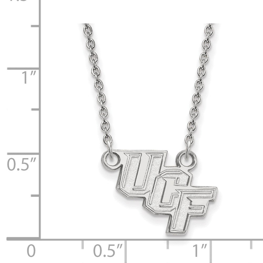 14K White Gold Logoart University Of Central Florida U C F Small Pendant 18 Inch Necklace