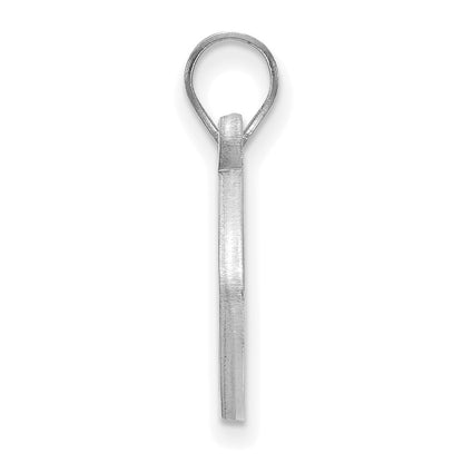 Sterling Silver Rhodium Plated Logoart University Of Pittsburgh Football Pendant