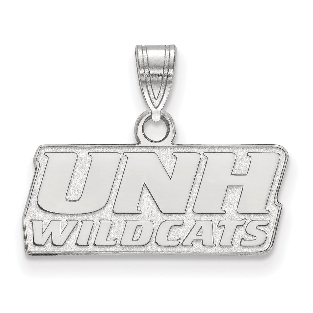 Sterling Silver Rhodium Plated Logoart University Of New Hampshire Small Pendant