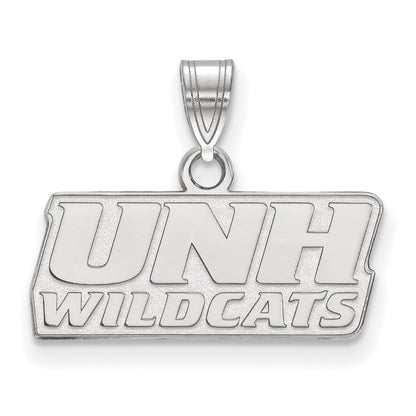 Sterling Silver Rhodium Plated Logoart University Of New Hampshire Small Pendant