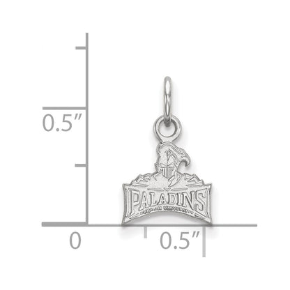 14K White Gold Logoart Furman University Paladins Extra Small Pendant