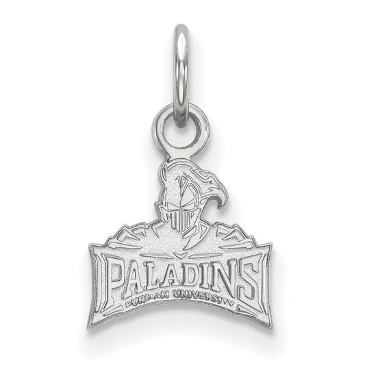 14K White Gold Logoart Furman University Paladins Extra Small Pendant