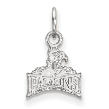 Sterling Silver Rhodium Plated Logoart Furman University Paladins Extra Small Pendant