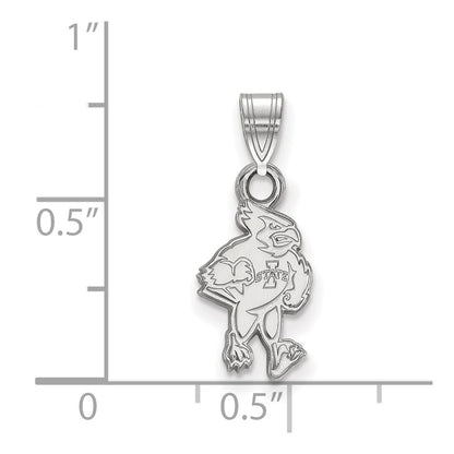 10K White Gold Logoart Iowa State University Cardinal Small Pendant