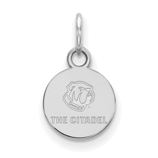 Sterling Silver Rh Plated Logoart The Citadel Xs Pendant