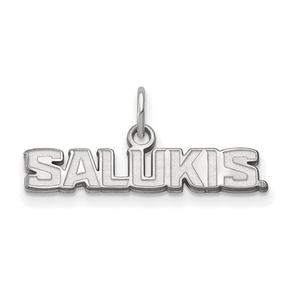 10K White Gold Logoart Southern Illinois University Salukis Extra Small Pendant