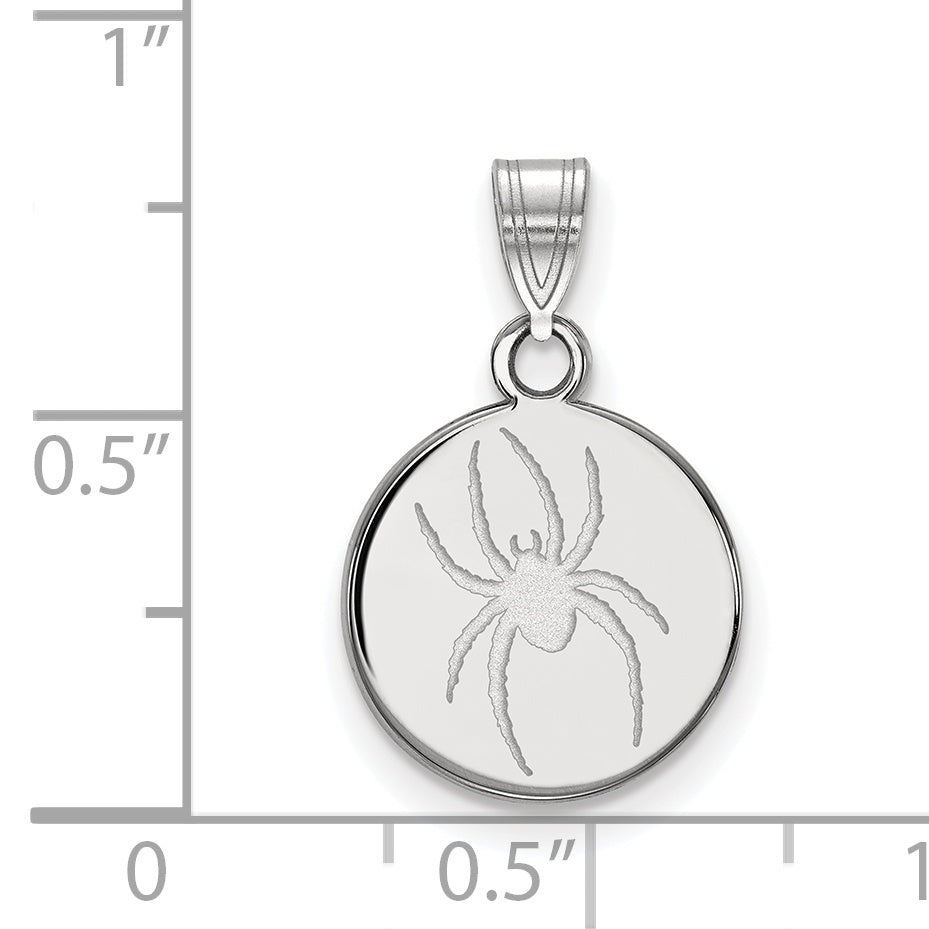 Sterling Silver Rh Plated La University Of Richmond Medium Disc Pendant