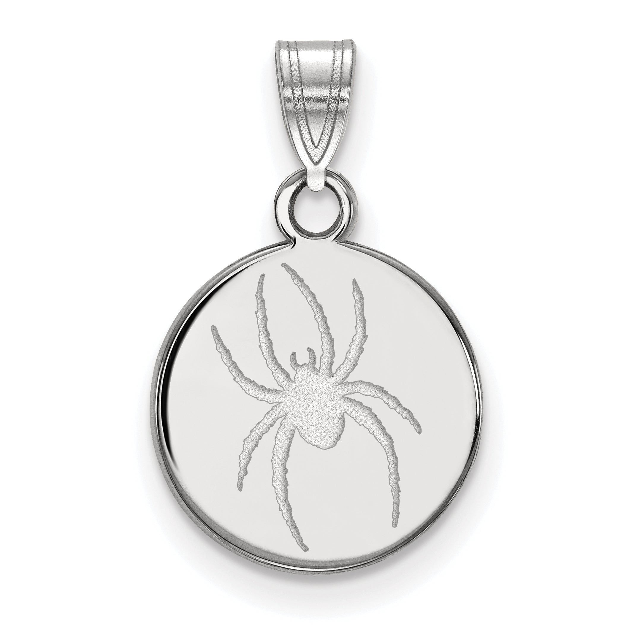 Sterling Silver Rh Plated La University Of Richmond Medium Disc Pendant