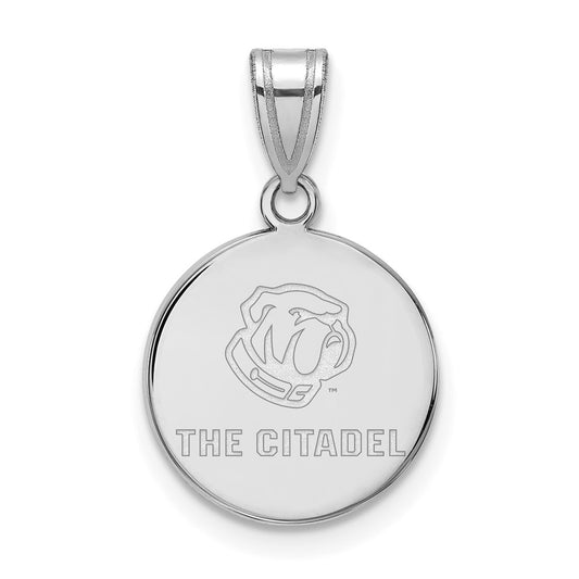 10K White Gold 10Kw Logoart The Citadel Medium Pendant