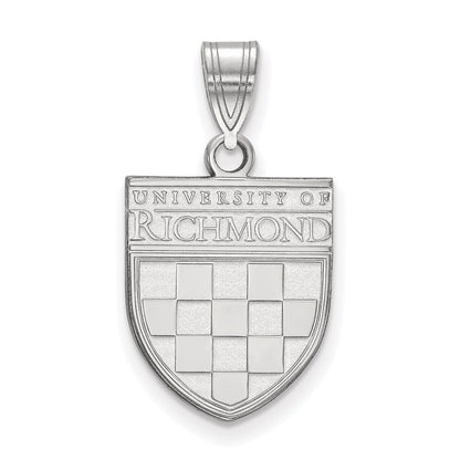 Sterling Silver Rh Plated La University Of Richmond Medium Pendant