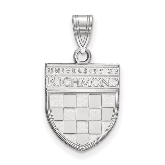 Sterling Silver Rh Plated La University Of Richmond Medium Pendant