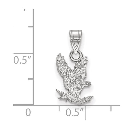 14K White Gold Logoart United States Air Force Academy Falcon Small Pendant