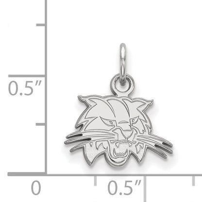 Sterling Silver Rhodium Plated Logoart Ohio University Bobcat Extra Small Pendant