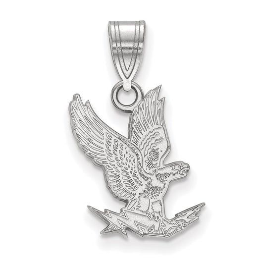 14K White Gold Logoart United States Air Force Academy Falcon Medium Pendant