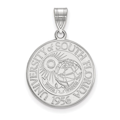 14K Yellow Gold Logoart University Of South Florida Large Crest Pendant