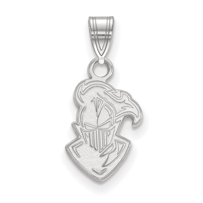 14K White Gold Logoart Furman University Paladin Small Pendant