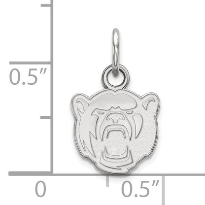 Sterling Silver Rhodium Plated Logoart Baylor University Extra Small Pendant