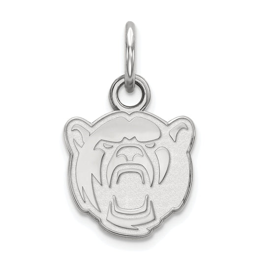 Sterling Silver Rhodium Plated Logoart Baylor University Extra Small Pendant
