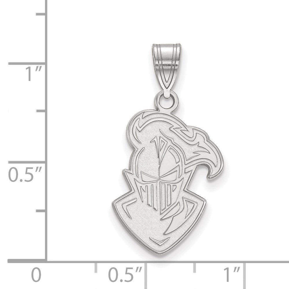 10K White Gold Logoart Furman University Paladin Large Pendant