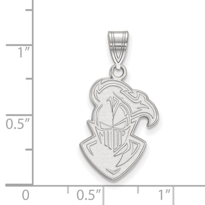Sterling Silver Rhodium Plated Logoart Furman University Paladin Large Pendant