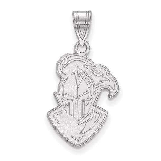 14K White Gold Logoart Furman University Paladin Large Pendant