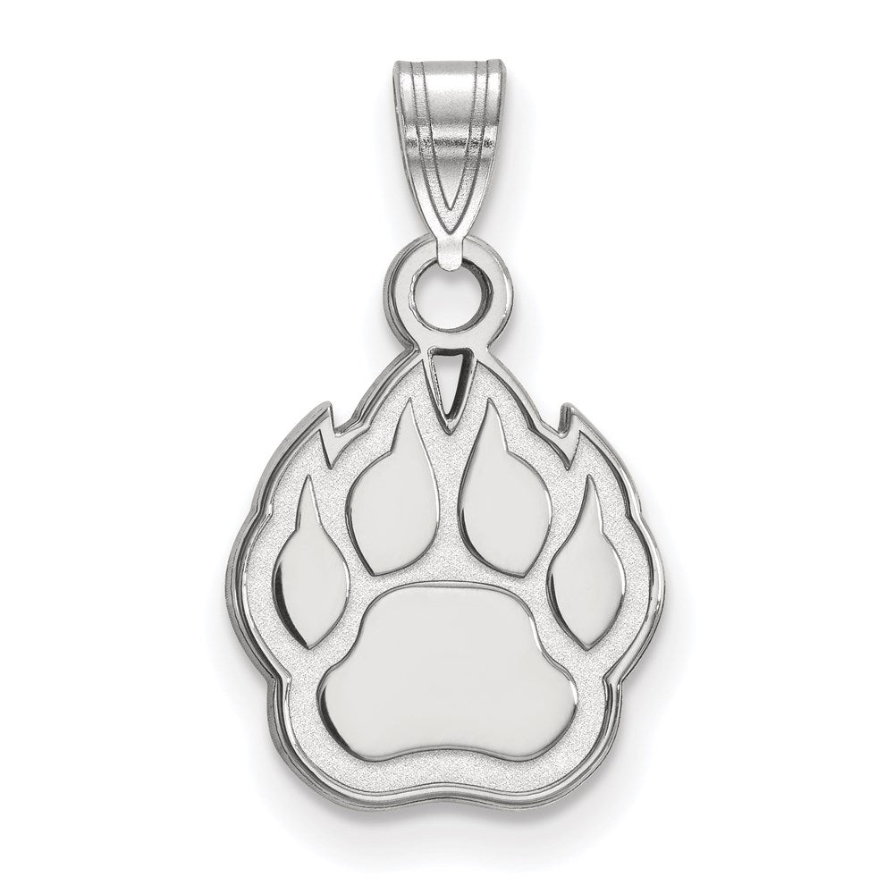 14K White Gold Logoart Northern Illinois University Paw Small Pendant