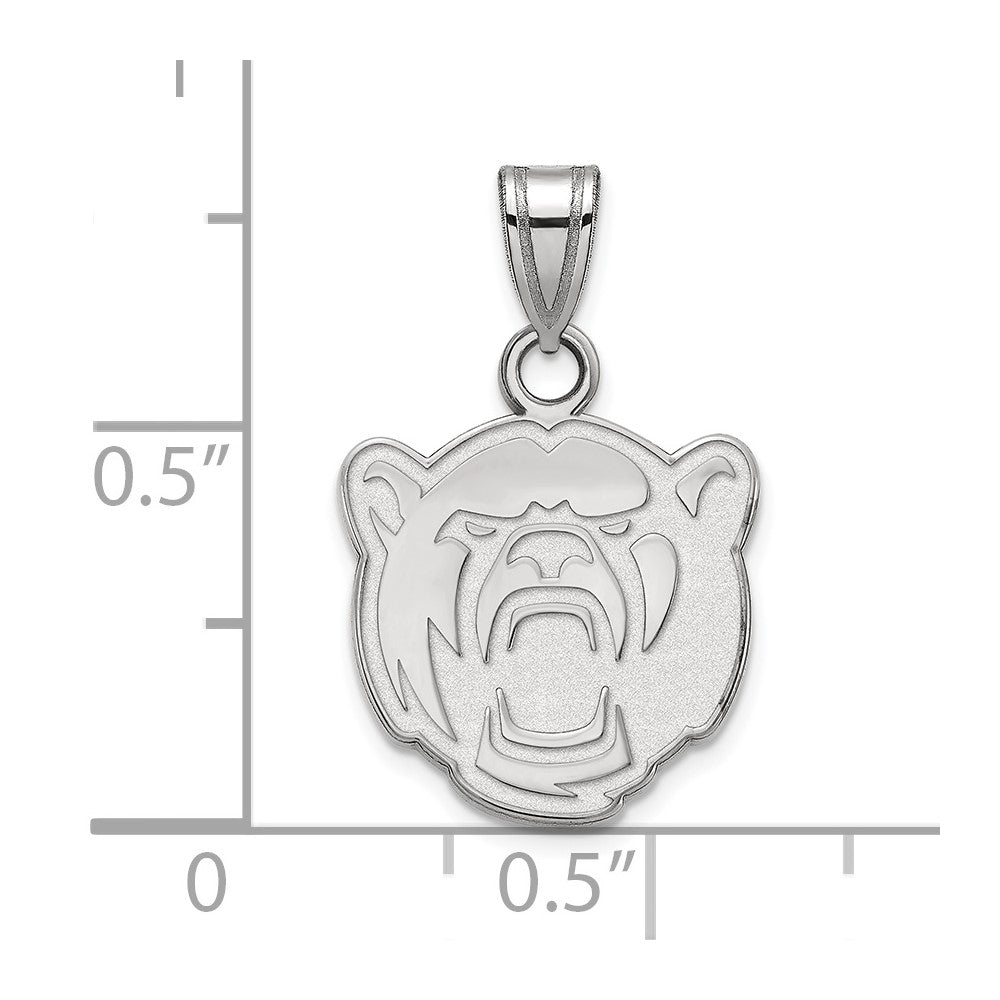 14K White Gold Logoart Baylor University Small Pendant