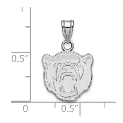10K White Gold Logoart Baylor University Small Pendant