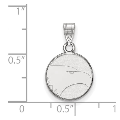 14K White Gold Logoart Georgia Southern University Eagle Small Pendant