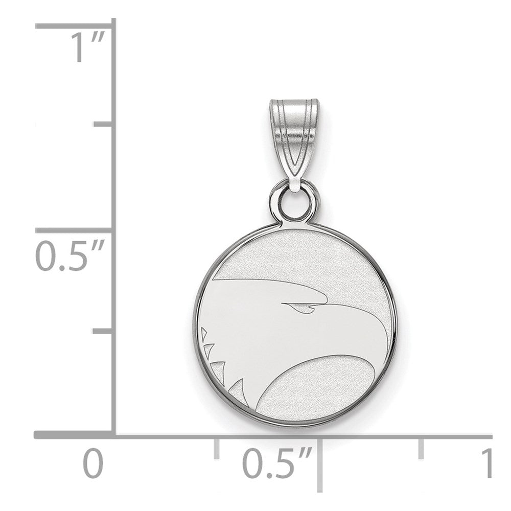 10K White Gold Logoart Georgia Southern University Eagle Small Pendant