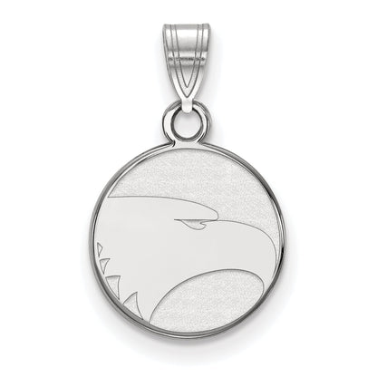 Sterling Silver Rhodium Plated Logoart Georgia Southern University Eagle Small Pendant