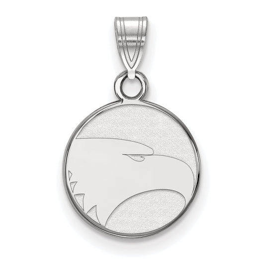 Sterling Silver Rhodium Plated Logoart Georgia Southern University Eagle Small Pendant
