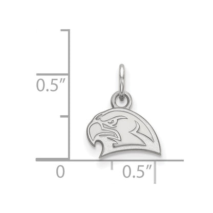 10K White Gold Logoart Miami University Ohio Redhawk Extra Small Pendant