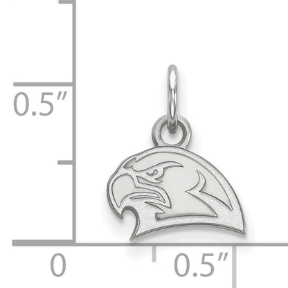 Sterling Silver Rhodium Plated Logoart Miami University Ohio Redhawk Extra Small Pendant