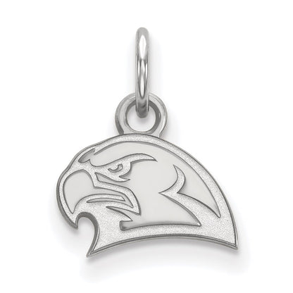 14K White Gold Logoart Miami University Ohio Redhawk Extra Small Pendant