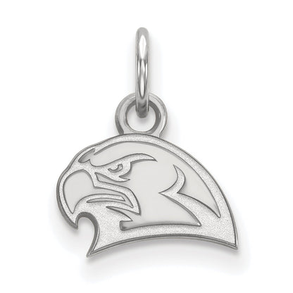 Sterling Silver Rhodium Plated Logoart Miami University Ohio Redhawk Extra Small Pendant