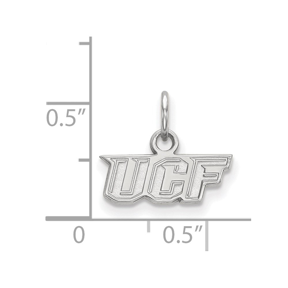 14K White Gold Logoart University Of Central Florida U C F Extra Small Pendant
