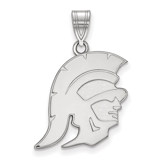 14K White Gold University Of Southern California Trojan Large Pendant