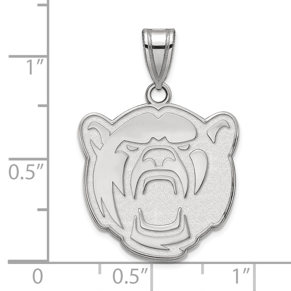 14K White Gold Logoart Baylor University Large Pendant