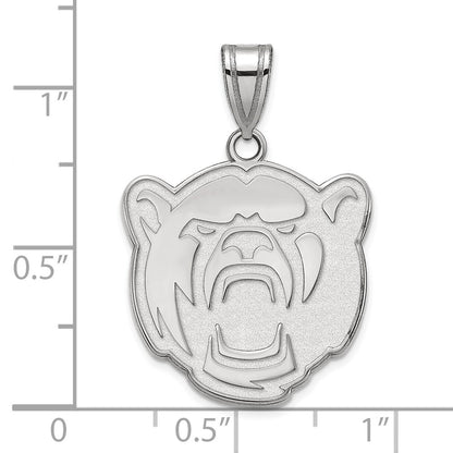 10K White Gold Logoart Baylor University Large Pendant