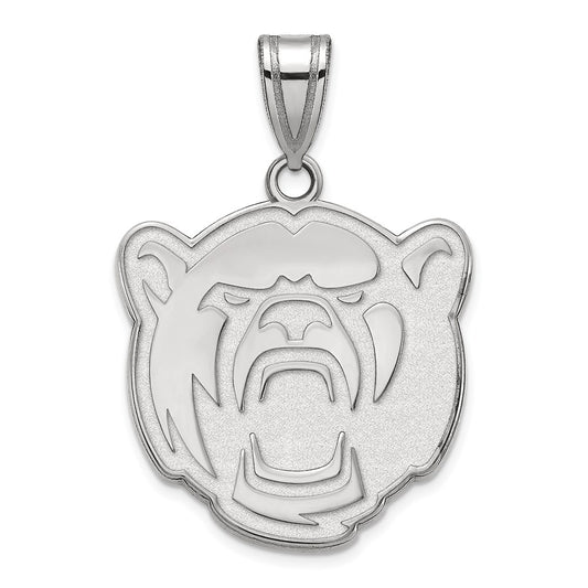 14K White Gold Logoart Baylor University Large Pendant